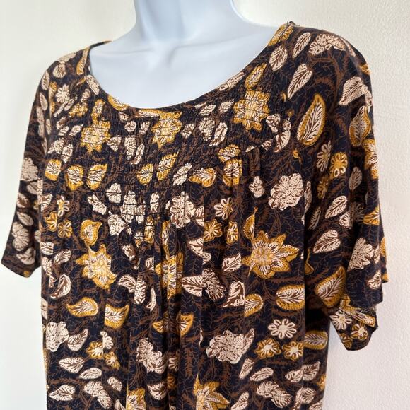LUCKY BRAND Scoop Neck Top, Floral, Size Small - PERFECT for Fall! - Picture 4 of 9